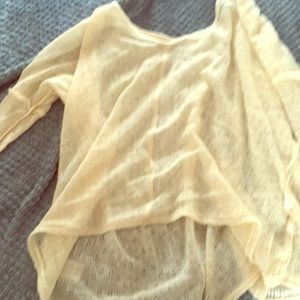 Beige knit overlay
